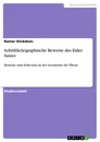 Title: Schriftlich/graphische Beweise des Euler Satzes