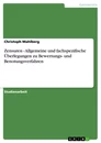 Title: Zensuren - Allgemeine und fachspezifische Überlegungen zu Bewertungs- und Benotungsverfahren