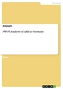 Titre: SWOT-Analysis of Aldi in Germany