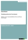 Title: Praktikumsbericht Psychiatrie