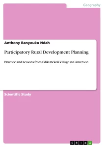 Title: Participatory Rural Development Planning