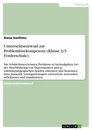 Titre: Unterrichtsentwurf zur Problemlösekompetenz (Klasse 2/3 Förderschule)