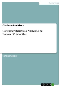 Title: Consumer Behaviour Analysis. The "Innocent" Smoothie