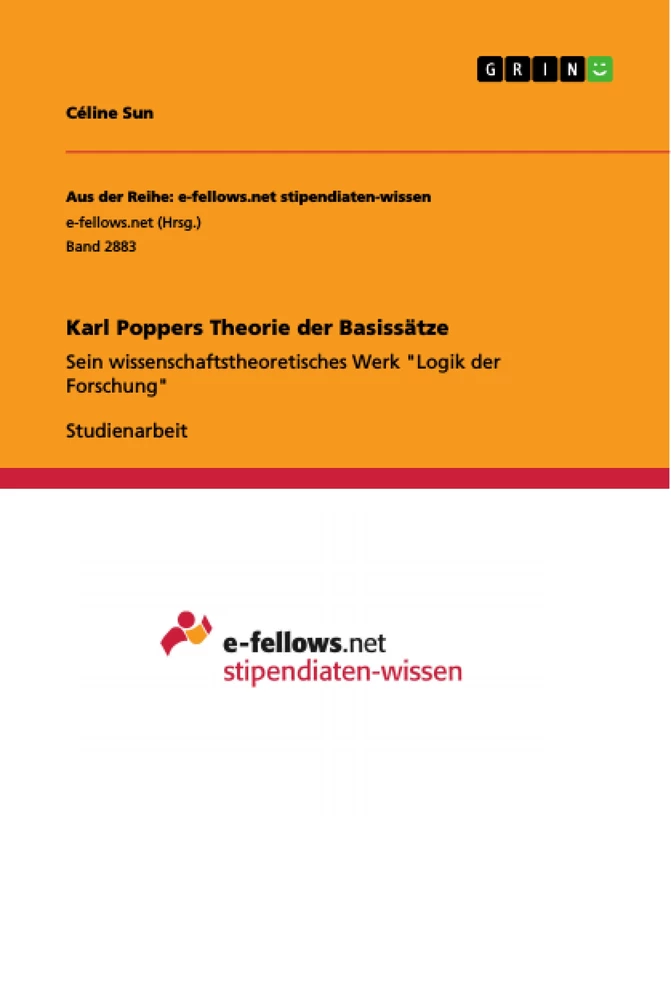 købmand ugyldig neutral Karl Poppers Theorie der Basissätze - Hausarbeiten.de