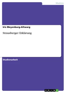 Titre: Strausberger Erklärung