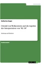 Título: Oswald von Wolkenstein und die Aspekte der Interpretation von "Kl. 18"