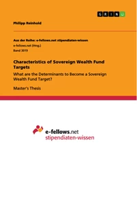 Titre: Characteristics of Sovereign Wealth Fund Targets