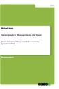Title: Strategisches Management im Sport