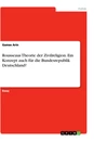 Titel: Rousseaus Theorie der Zivilreligion. Ein Konzept auch für die Bundesrepublik Deutschland?