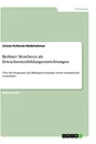 Titre: Berliner Moscheen als Erwachsenenbildungseinrichtungen