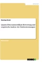 Titel: Quanto/Discountzertifikate-Bewertung und empirische Analyse der Emittentenmargen