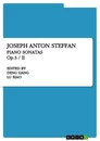 Titre: Joseph Anton Steffan. Piano Sonatas Op.3 / II