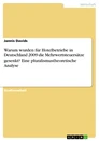 Title: Warum wurden für Hotelbetriebe in Deutschland 2009 die Mehrwertsteuersätze gesenkt? Eine pluralismustheoretische Analyse
