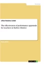 Titre: The effectiveness of performance appraisals for teachers in Kabwe District