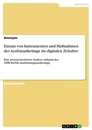 Titel: Einsatz von Instrumenten und Maßnahmen des Azubimarketings im digitalen Zeitalter