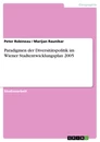 Titre: Paradigmen der Diversitätspolitik im Wiener Stadtentwicklungsplan 2005