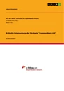 Titel: Kritische Untersuchung der Strategie "Commerzbank 4.0"