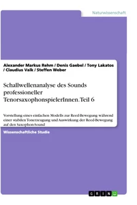 Title: Schallwellenanalyse des Sounds professioneller TenorsaxophonspielerInnen. Teil 6