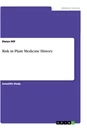 Titre: Risk in Plant Medicine History
