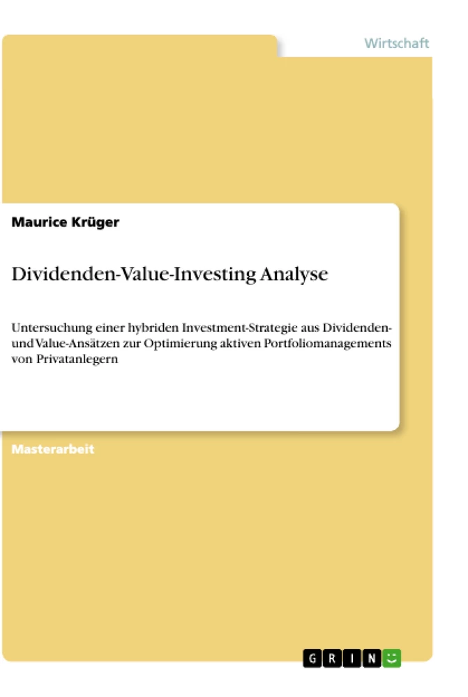 Título: Dividenden-Value-Investing Analyse