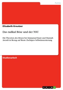 Titre: Das radikal Böse und der NSU