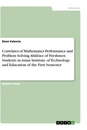 Titre: Correlates of Mathematics Performance and Problem Solving Abilities of Freshmen Students in Asian Institute of Technology and Education of the First Semester