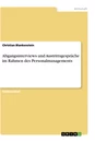 Titel: Abgangsinterviews und Austrittsgespräche im Rahmen des Personalmanagements