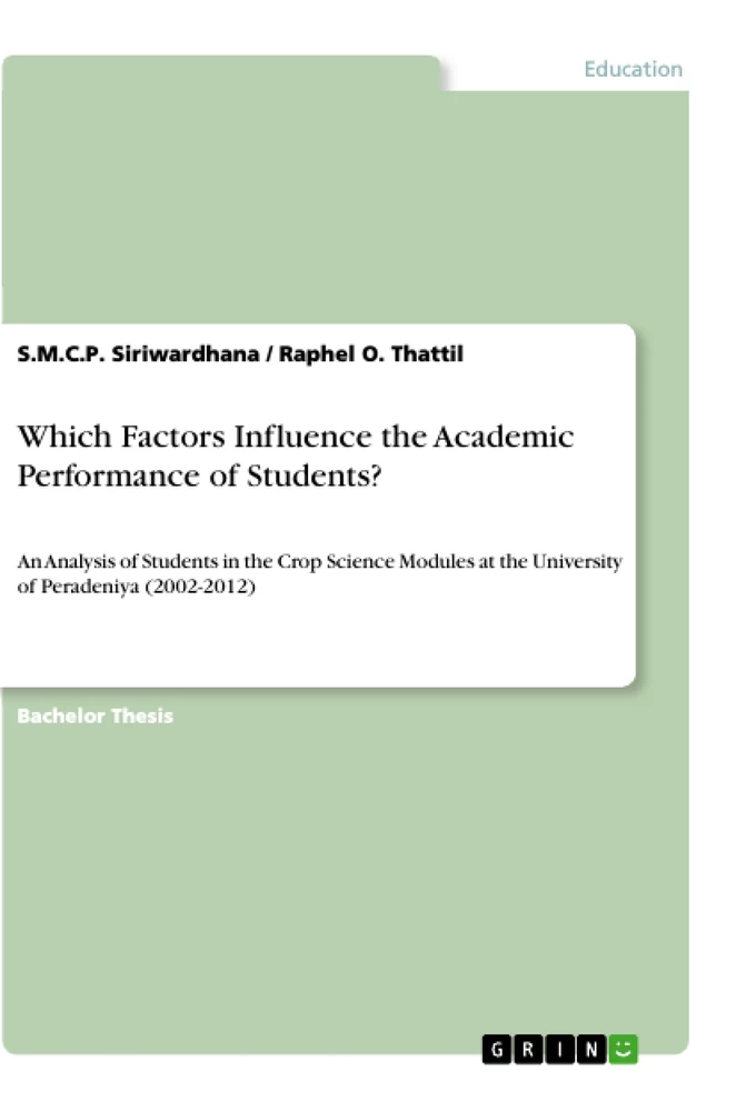 Titel: Which Factors Influence the Academic Performance of Students?