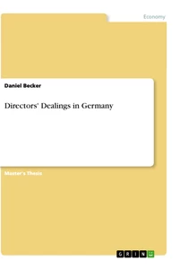 Titre: Directors' Dealings in Germany
