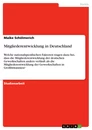 Title: Mitgliederentwicklung in Deutschland