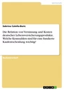 Title: Die Relation von Verzinsung und Kosten deutscher Lebensversicherungsprodukte. Welche Kennzahlen sind für eine fundierte Kaufentscheidung wichtig?
