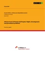 Titel: African Court of Human and Peoples' Rights. Development and procedural problems