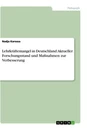 Title: Lehrkräftemangel in Deutschland. Aktueller Forschungsstand und Maßnahmen zur Verbesserung