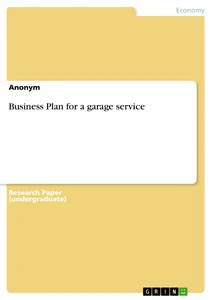 Título: Business Plan for a garage service