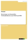 Title: Bewertung von finanziellen Verbindlichkeiten nach HGB und IFRS
