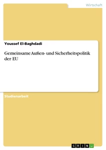 Título: Gemeinsame Außen- und Sicherheitspolitik der EU