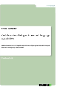 Titel: Collaborative dialogue in second language acquisition
