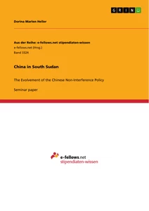 Titre: China in South Sudan