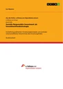 Título: Socially Responsible Investment  als Investmentfondsstrategie
