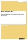 Titre: Multinational and Horizontal Foreign Direct Investment