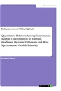 Titel: Quantitative Relations Among Temperature, Analyte Concentration in Solution, Stochastic Dynamic Diffusions and Mass Spectometric Variable Intensity