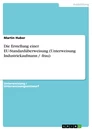 Titel: Die Erstellung einer EU-Standardüberweisung (Unterweisung Industriekaufmann / -frau)
