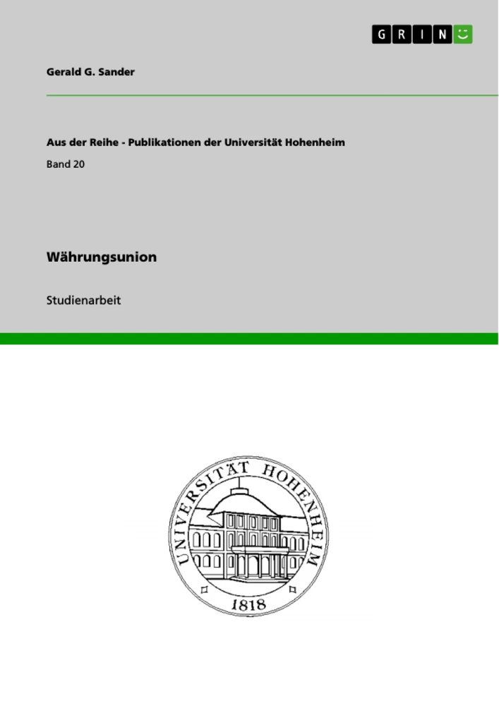 Title: Währungsunion