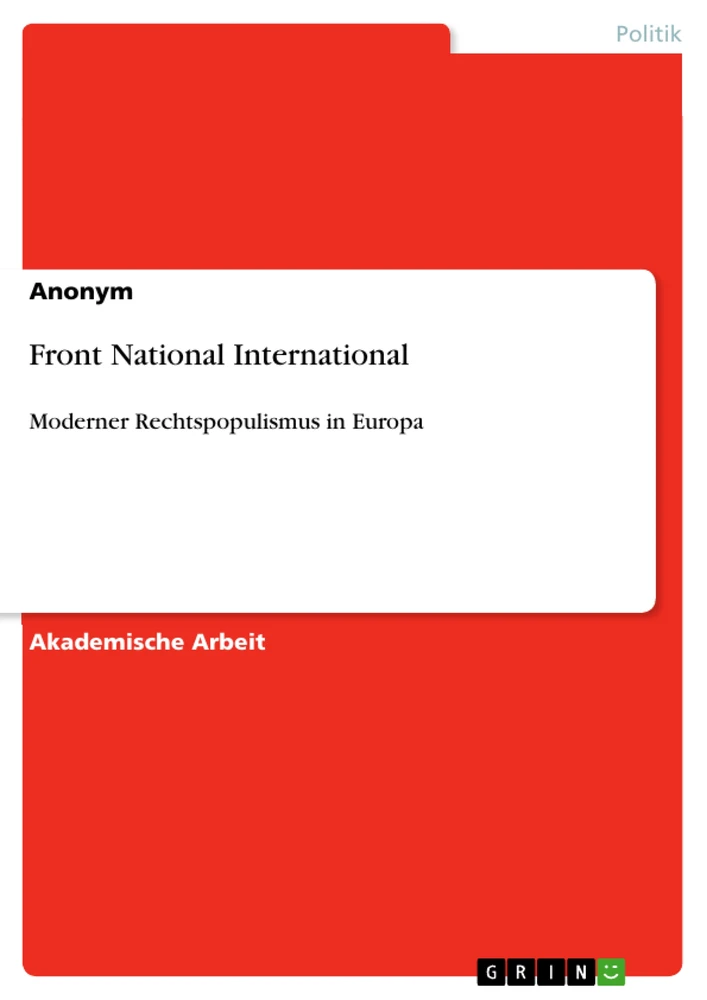 Titel: Front National International