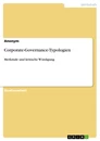 Title: Corporate-Governance-Typologien