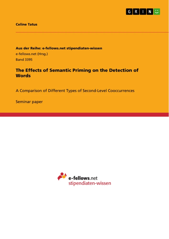Title: The Effects of Semantic Priming on the Detection of Words