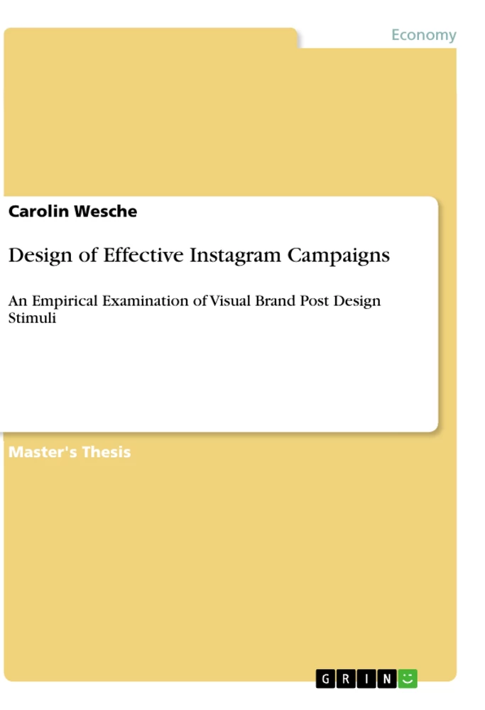Titel: Design of Effective Instagram Campaigns