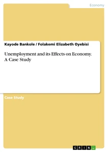 Title: Unemployment and its Effects on Economy. A Case Study