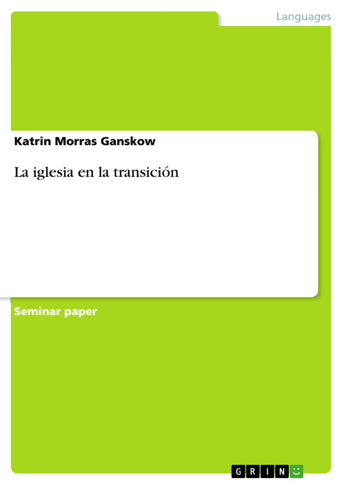 Titre: La iglesia en la transición