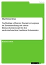 Titel: Nachhaltige, effiziente Energieversorgung im Zusammenhang mit einem Klimaschutzkonzept für den niedersächsischen Landkreis Holzminden